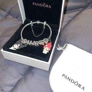 Pandora SANRIO Customized Bracelet With Safety Chain Box and Bag
